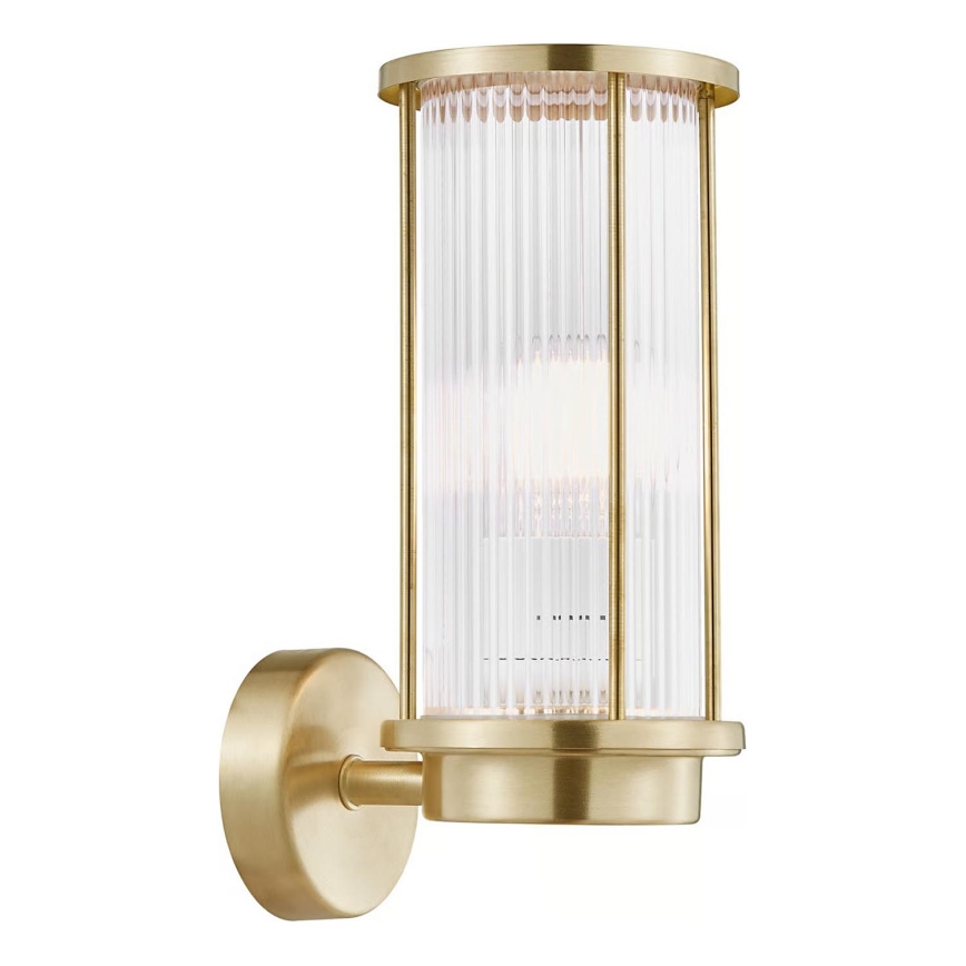 Nordlux - Vonkajšie nástenné svietidlo LINTON 1xE27/15W/230V IP54 mosadz