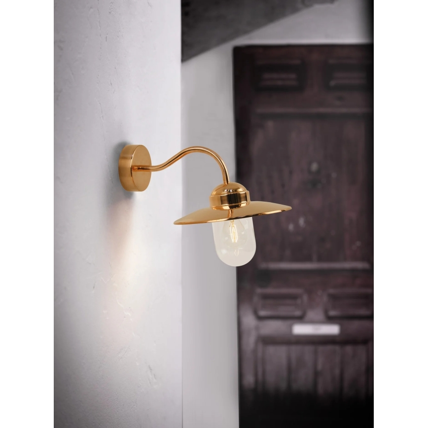 Nordlux - Vonkajšie nástenné svietidlo LUXEMBOURG 1xE27/60W/230V IP54 medené
