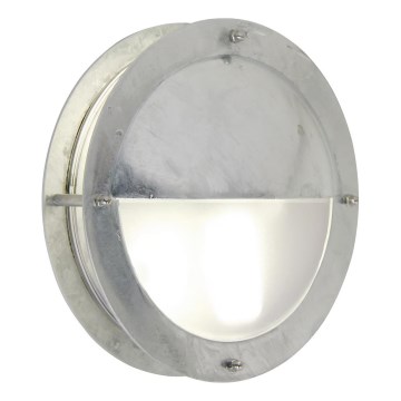 Nordlux - Vonkajšie nástenné svietidlo MALTA 1xE27/60W/230V IP54 strieborná