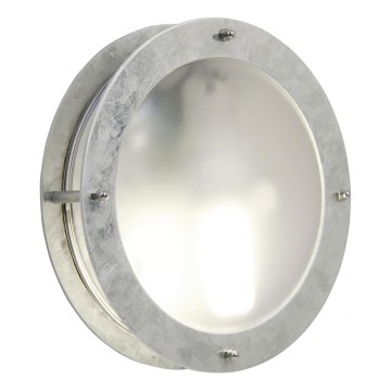 Nordlux - Vonkajšie nástenné svietidlo MALTA 1xE27/60W/230V strieborná