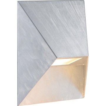 Nordlux - Vonkajšie nástenné svietidlo PONTIO 1xGU10/25W/230V IP54 strieborné