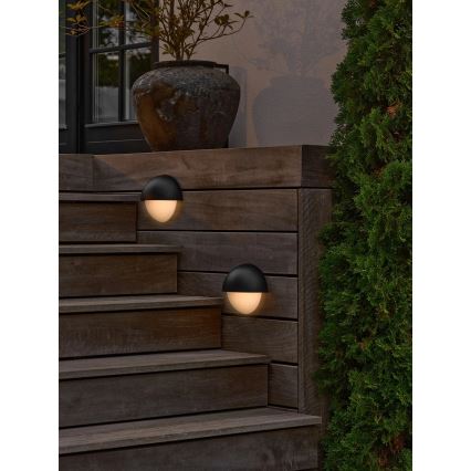 Nordlux - Vonkajšie nástenné svietidlo SCORPIUS 1xE14/15W/230V IP44 čierna