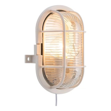 Nordlux - Vonkajšie nástenné svietidlo SKOTLAMPE 1xE27/60W/230V IP44 biela
