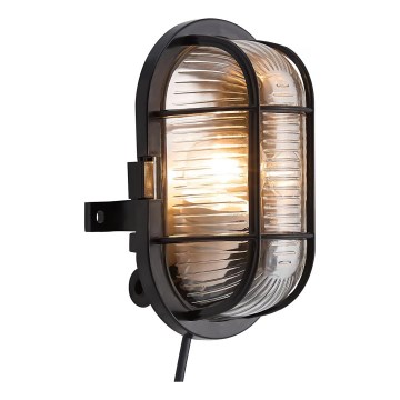 Nordlux - Vonkajšie nástenné svietidlo SKOTLAMPE 1xE27/60W/230V IP44 čierna