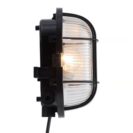 Nordlux - Vonkajšie nástenné svietidlo SKOTLAMPE 1xE27/60W/230V IP44 čierna