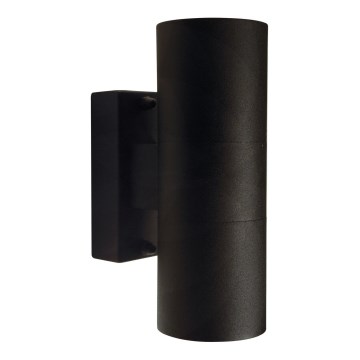 Nordlux - Vonkajšie nástenné svietidlo TIN 2xGU10/35W/230V IP54 čierna