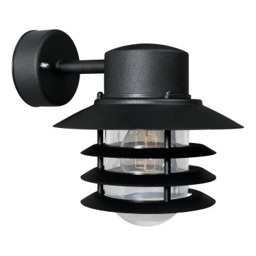 Nordlux - Vonkajšie nástenné svietidlo VEJERS 1xE27/60W/230V IP54 čierna