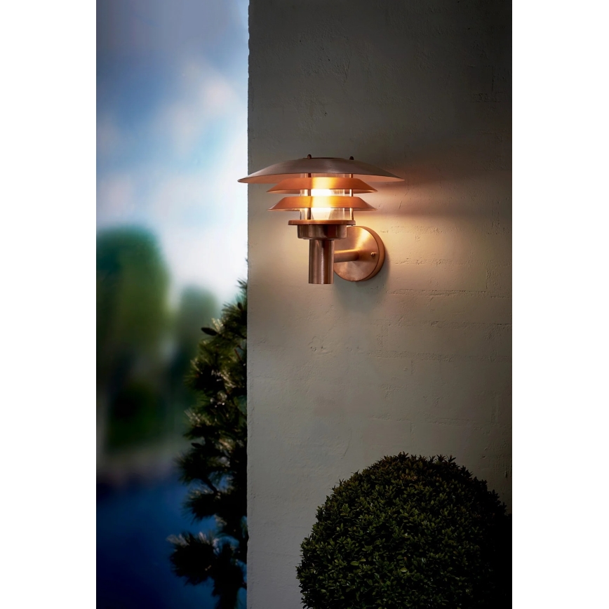 Nordlux - Vonkajšie nástenné svietidlo VENO 1xE27/60W/230V IP54 medené