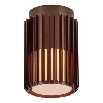Nordlux - Vonkajšie stropné svietidlo ALUDRA 1xE27/15W/230V pr. 12,4 cm hnedá