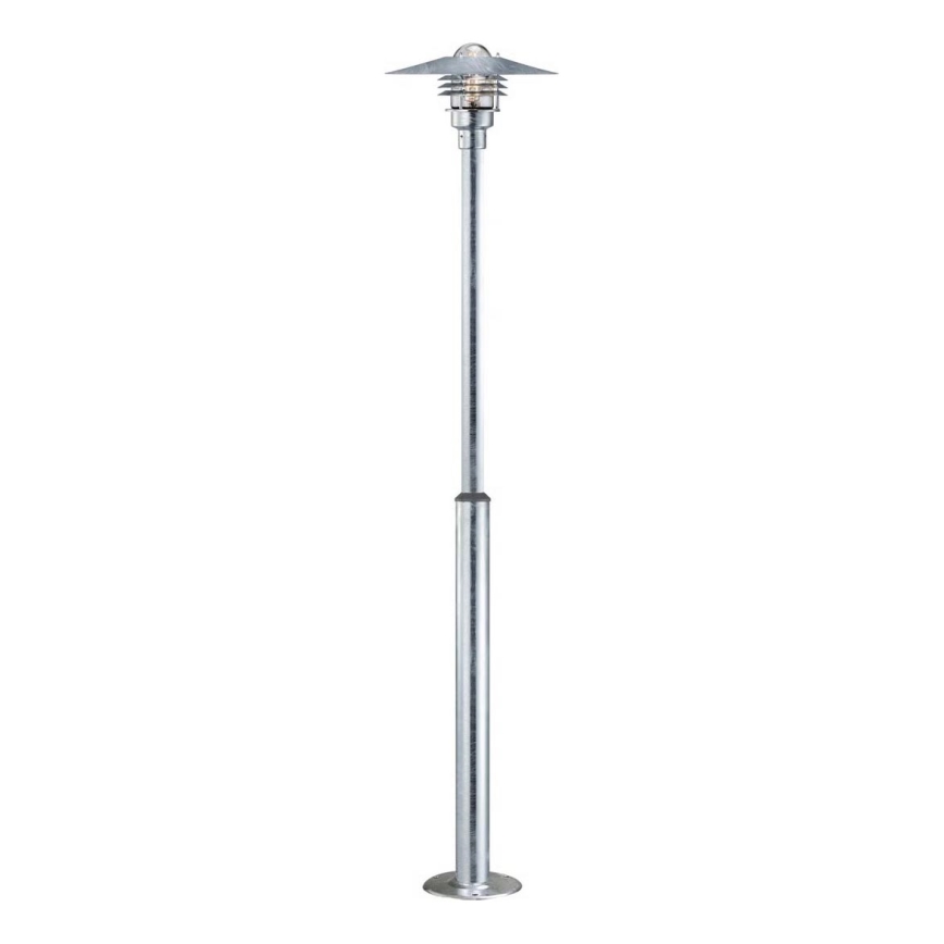 Nordlux - Vonkajšie svietidlo VEJERS 1xE27/60W/230V IP54 strieborné
