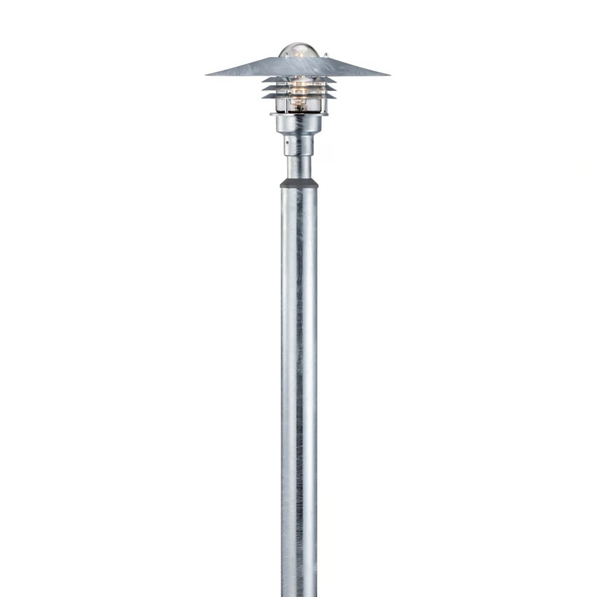 Nordlux - Vonkajšie svietidlo VEJERS 1xE27/60W/230V IP54 strieborné