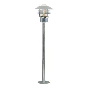 Nordlux - Vonkajšie svietidlo VEJERS 1xE27/60W/230V IP54 strieborné