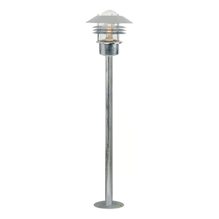 Nordlux - Vonkajšie svietidlo VEJERS 1xE27/60W/230V IP54 strieborné