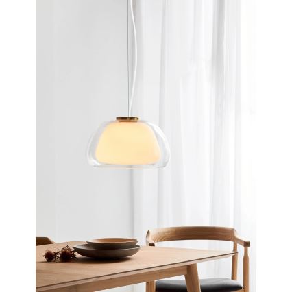 Nordlux - Závesné svietidlo JELLY 1xE27/40W/230V biela/číra