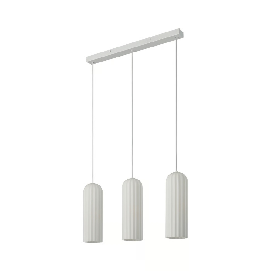Nordlux - Závesné svietidlo MIELLA na lanku 3xE27/25W/230V, biele
