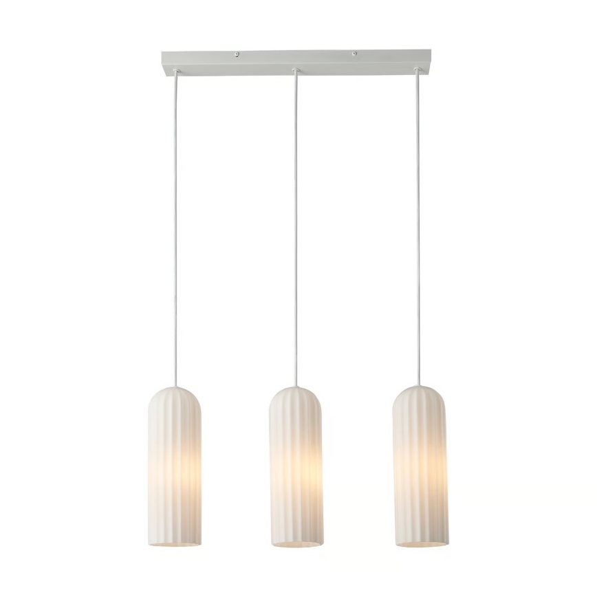 Nordlux - Závesné svietidlo MIELLA na lanku 3xE27/25W/230V, biele