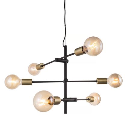 Nordlux - Závesný luster na lanku JOSEFINE 6xE27/25W/230V