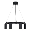 Nordlux - Závesný luster VICO na lanku 6xGU10/5W/230V čierna