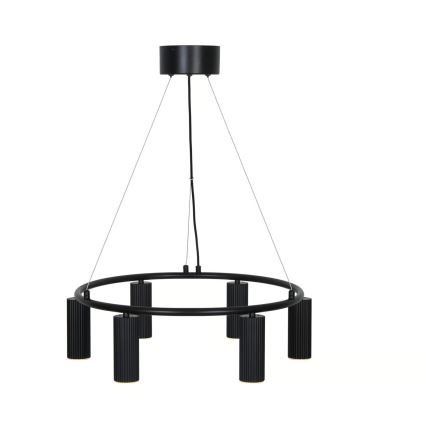 Nordlux - Závesný luster VICO na lanku 6xGU10/5W/230V čierna