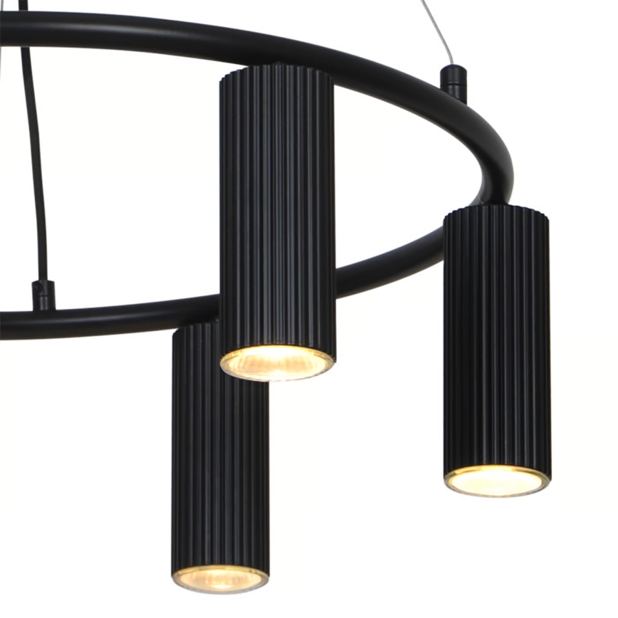 Nordlux - Závesný luster VICO na lanku 6xGU10/5W/230V čierna