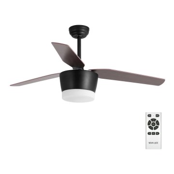 NOVA LUCE 5260251 - LED Stropný ventilátor MOONSOON LED/18W/230V + DO hnedá NOVA LUCE 5260251 - LED Stropný ventilátor MOONSOON LED/18W/230V + DO hnedá