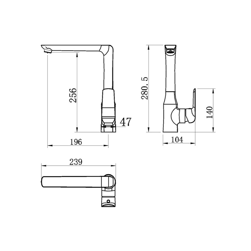 Novaservis - Drezová batéria NOBLESS TINA lesklý chróm