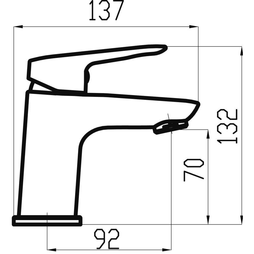 Novaservis - Umývadlová batéria METALIA 13,2 cm lesklý chróm