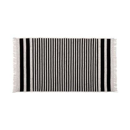 Obojstranný koberec KILIM GOLD 80x150 cm čierna/biela