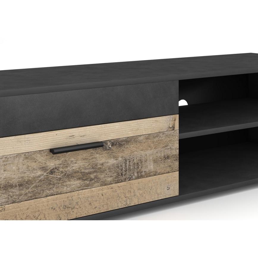 Obývacia stena BRICK hnedá/čierna