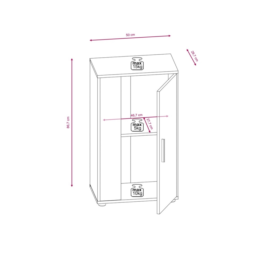 Obývacia stena BRICK hnedá/čierna