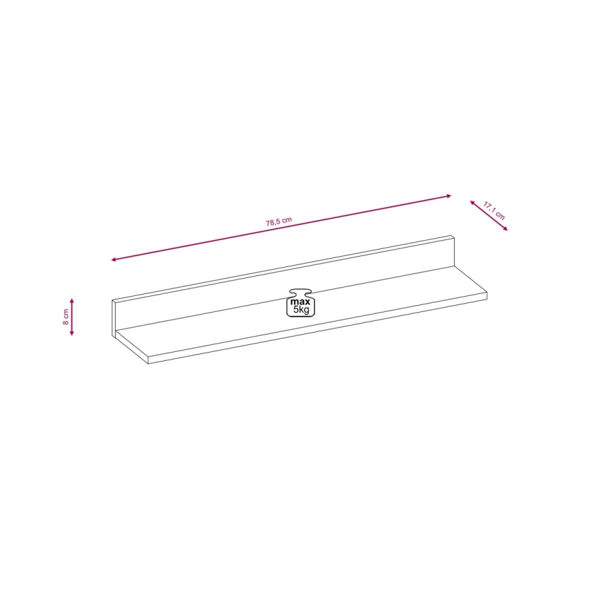 Obývacia stena BRICK hnedá/čierna