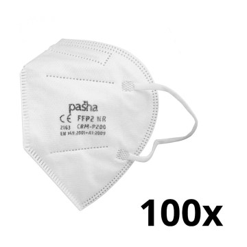 Ochranná pomôcka - respirátor FFP2 NR CE 2163 100ks