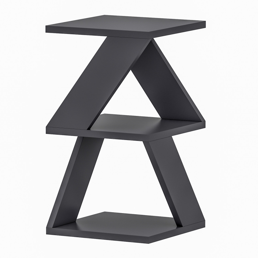 Odkladací stolík ALBENI 50x30 cm antracit