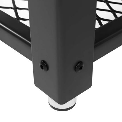 Odkladací stolík ELDUR hnedý/čierny