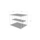 Odkladací stolík LIFON 40x50 cm biela/čierna