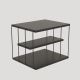 Odkladací stolík LIFON 40x50 cm čierna