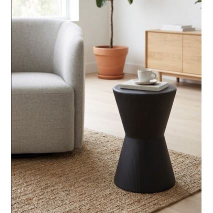 Odkladací stolík PETIT, priemer 29 cm, čierny