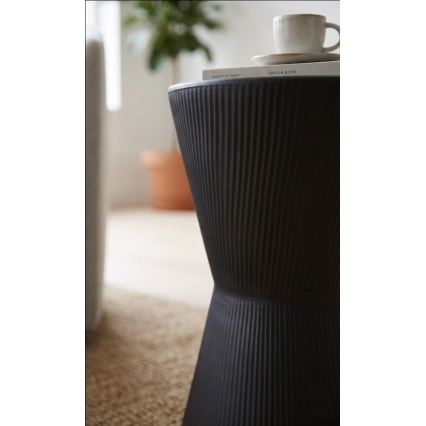 Odkladací stolík PETIT, priemer 29 cm, čierny