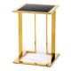 Odkladací stolík SAWA 40x40 cm zlatá/čierna