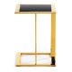 Odkladací stolík SAWA 40x40 cm zlatá/čierna