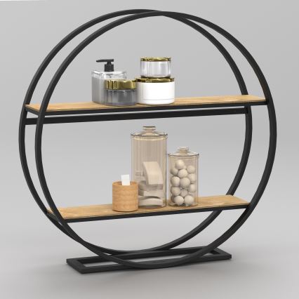 Odkladací stolík SHELF pr. 62,5 cm dub