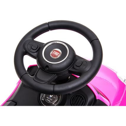 Odrážadlo Fiat 500 ružová