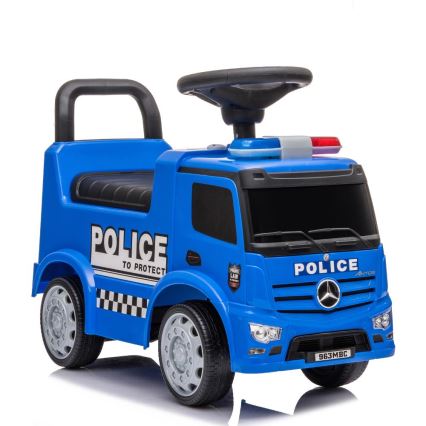 Odrážadlo Mercedes Polícia 2xAA modrá