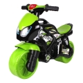 Odrážadlo motorka so svetlom zelená/čierna