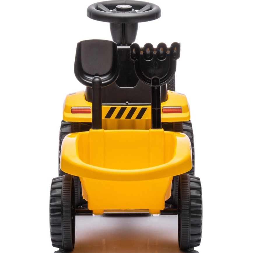 Odrážadlo traktor CAT 2xAA žltá/čierna