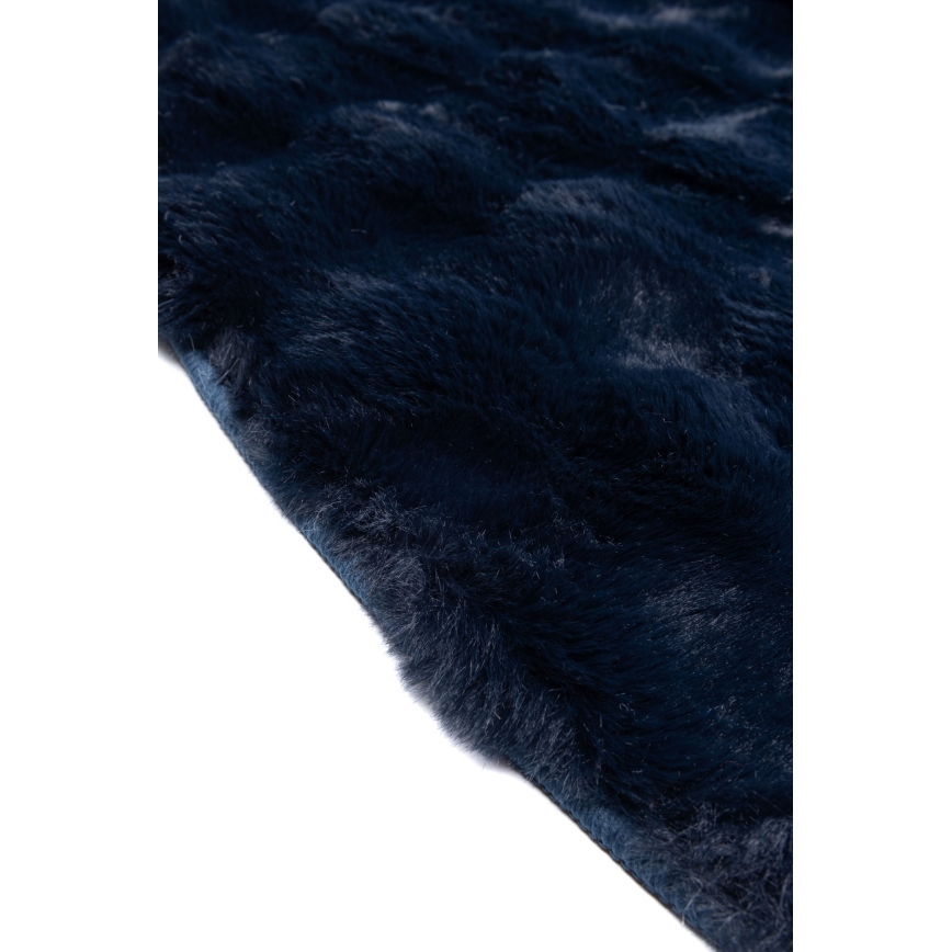 Okrúhly koberec RABBIT BUBBLE 160 cm modrý