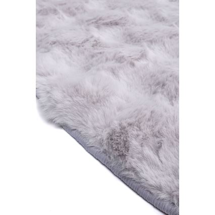 Okrúhly koberec RABBIT BUBBLE 160 cm sivý