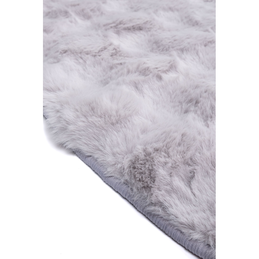 Okrúhly koberec RABBIT BUBBLE 160 cm sivý