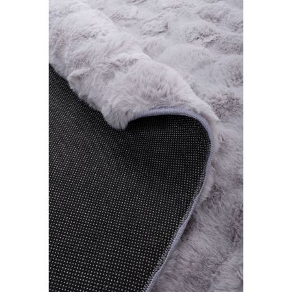 Okrúhly koberec RABBIT BUBBLE 160 cm sivý