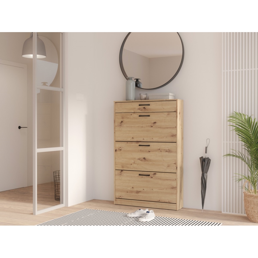 Omara za čevlje KAVI, hrast Artisan